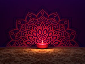 diwali decoration theme for wall at home 
